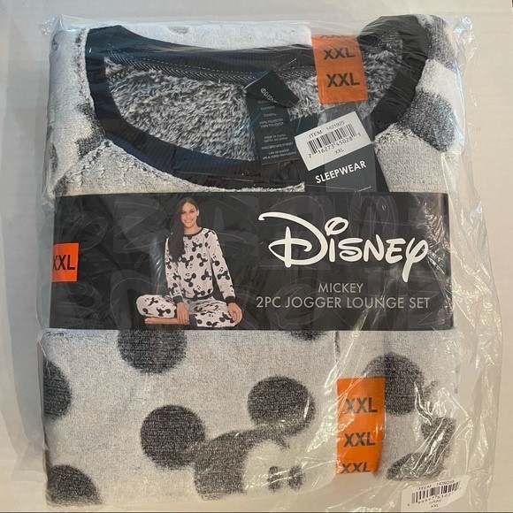 Disney Mickey Mouse Women's Lounge Jogger / Pajama two piece set NWT - Picture 3 of 7